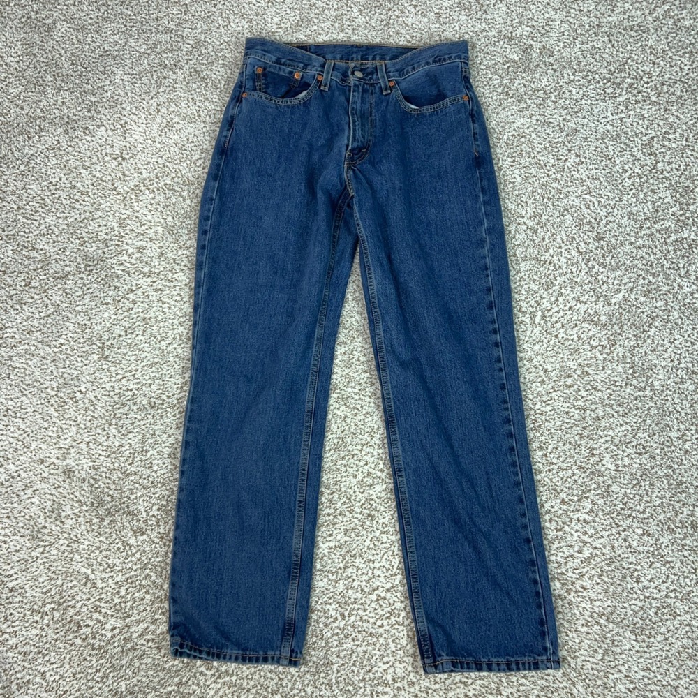 Levis 550 Jeans Mens 32x32 Blue Relaxed Fit Casual Denim Straight Everyday Basic